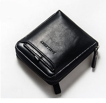 WA261 - Vertical zipper retro wallet